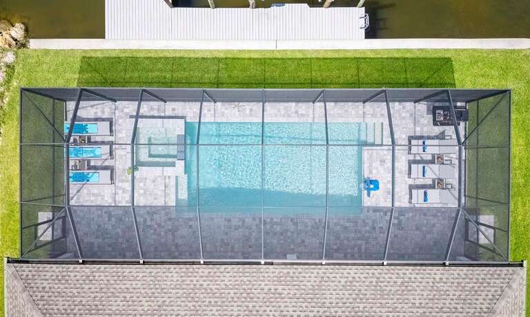 Aerial View of Pool Area