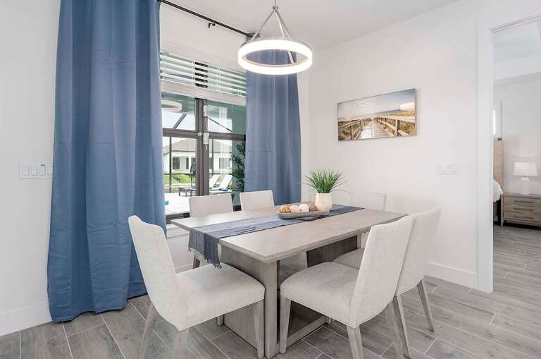 Dining Area With Pool Views