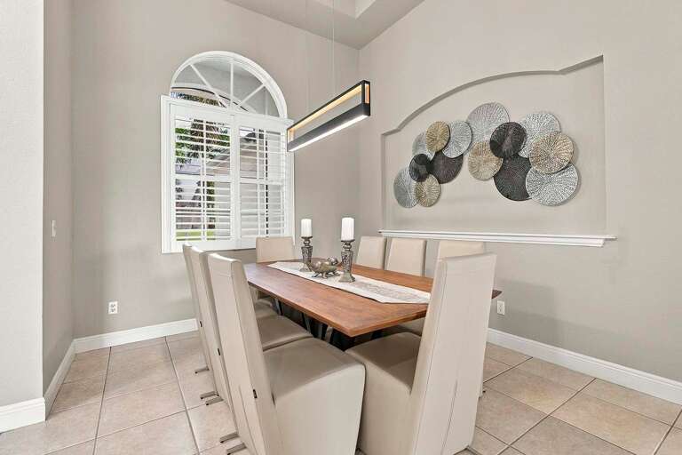 Formal Dining Area with Garden Views