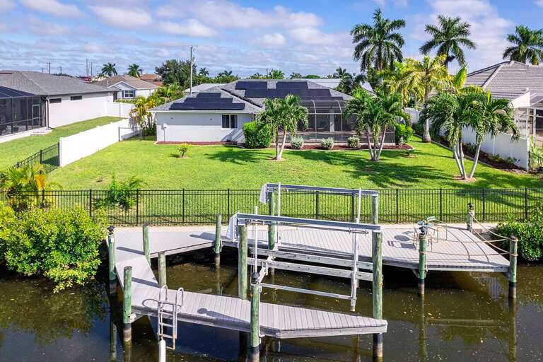 Boat Dock and Lift as well as Deck for Fishing