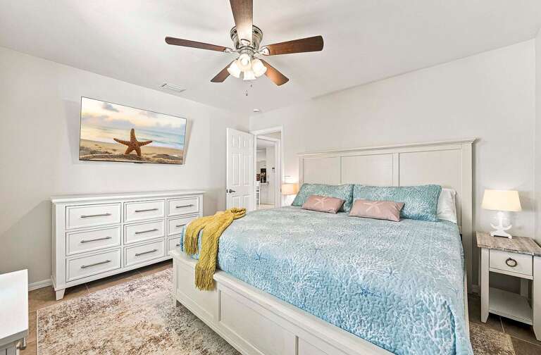 King Guest Bedroom with TV