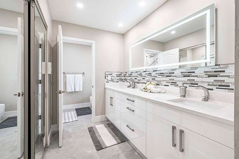 Primary Bathroom with Dual Sinks