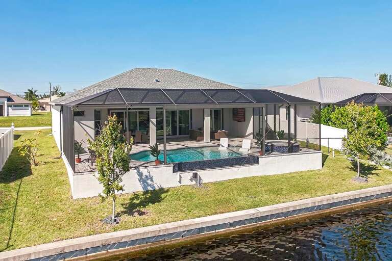 Rear Elevation And View of Golden Sunrise Palms