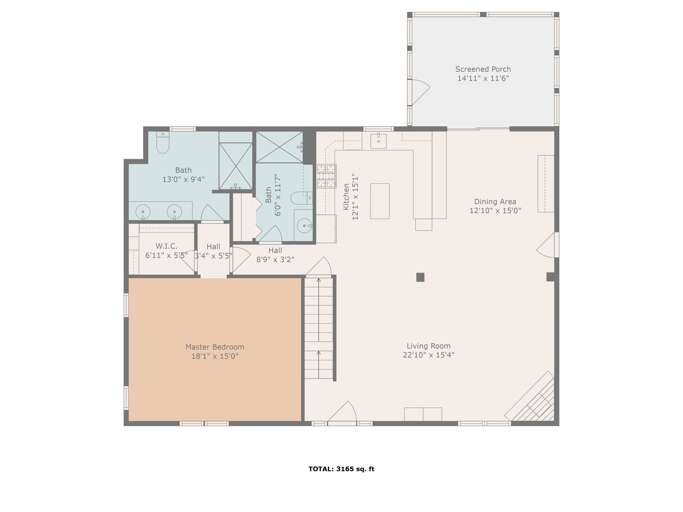 1st Floor Floorplan