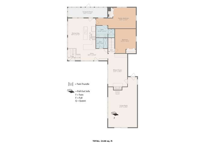Blue Hill Farm 1st Floor Floorplan