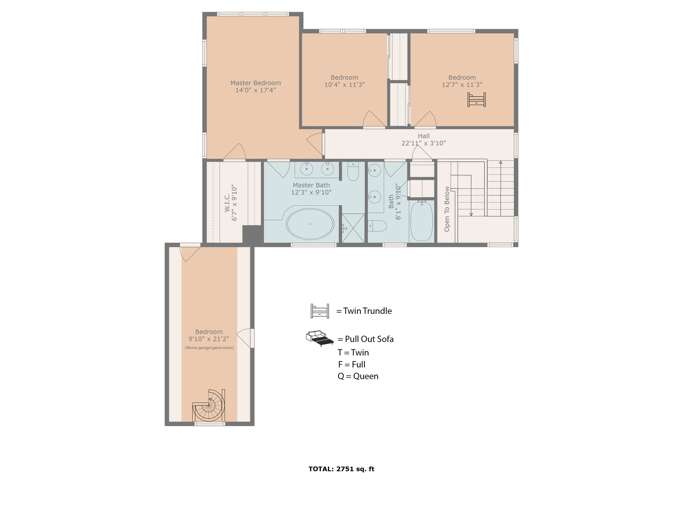 Lakeview Lodge 2nd Floor Floorplan