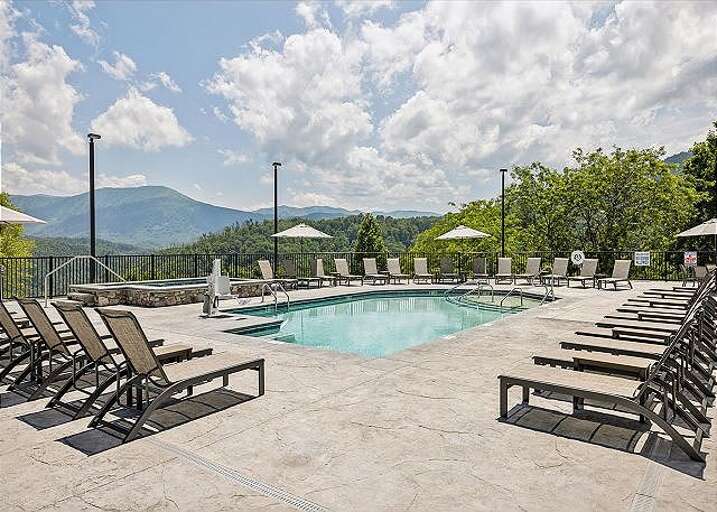 Outdoor Seasonal Resort Pool and Hot Tub
