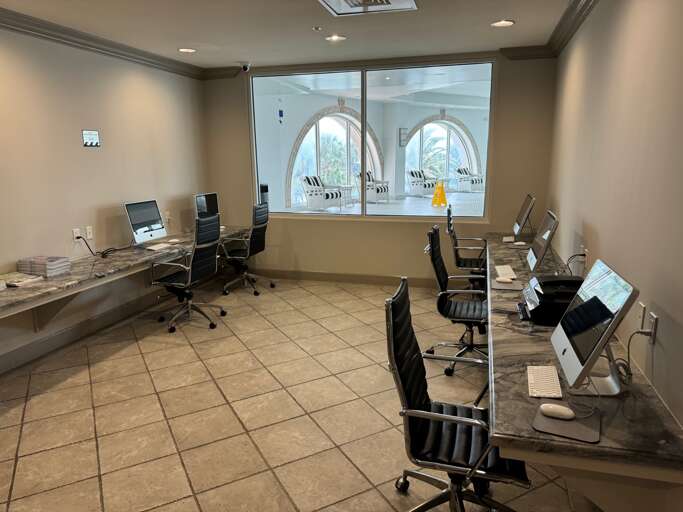 Business Center.  Available anytime for FREE for guests!