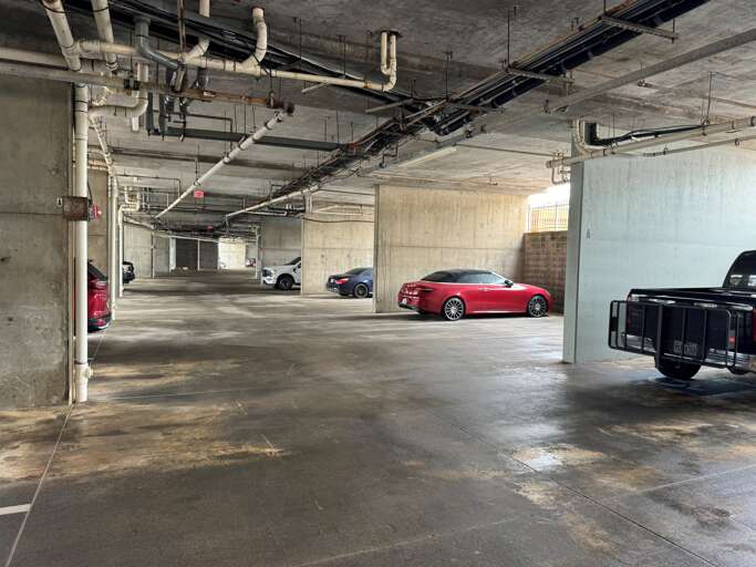 Secured parking garage with accessible spaces.  1 vehicle is allowed in the garage.  Please contact host for any vehicle larger than a standard Suburban or pickup.