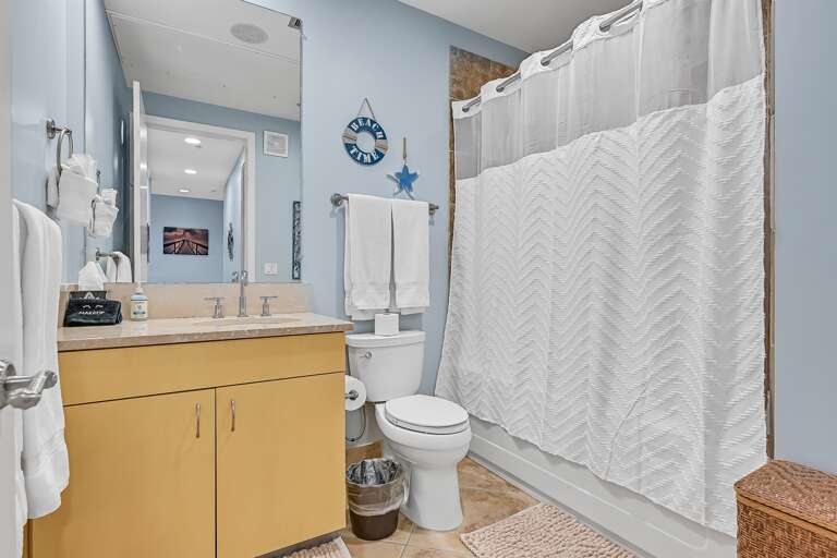 Guest bath, tub, shower