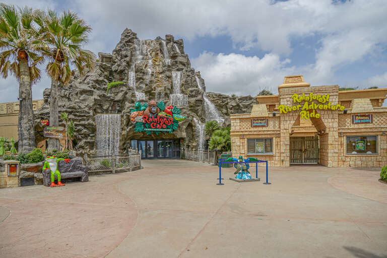 Rainforest Cafe and Rainforest River Adventure Ride, the only one of its kind!