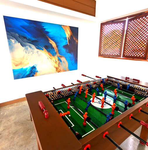 Foosball in the Game room