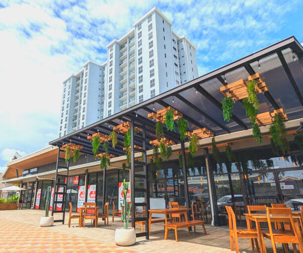 Restaurants out front