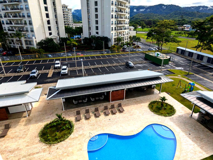 Pool View from the Balcony
