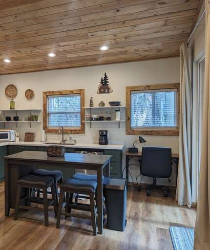 The desk area for remote working needs