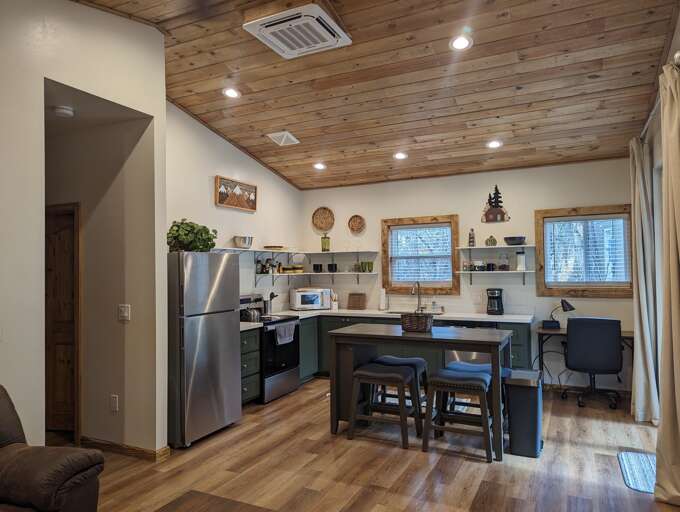 Kitchen and living room, the great room!