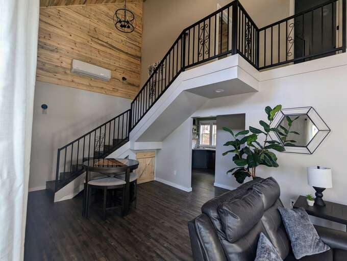 4 top dining area and game table