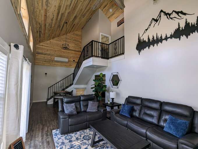 The indoor hangout area