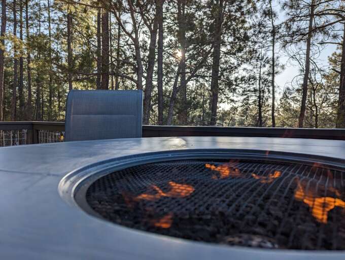 Enjoy some warm nights on the elevated deck Enjoy some warm nights on the elevated deck