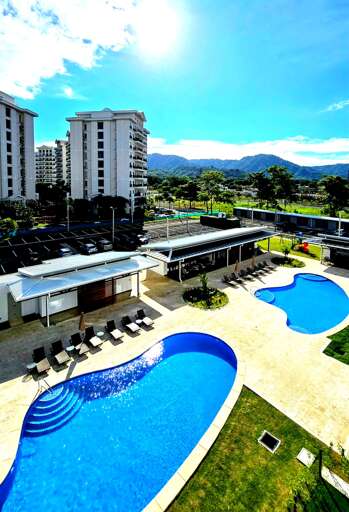 Pool view from the condo