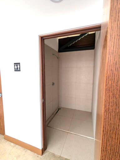 Community bathroom and shower area