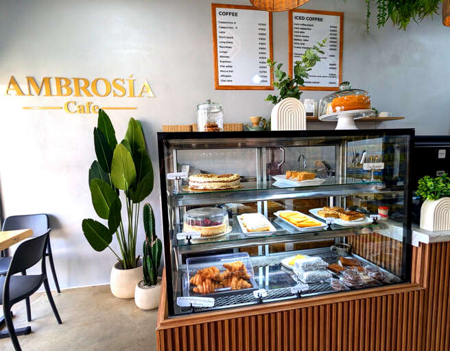 Ambrosia Cafe treats and coffee