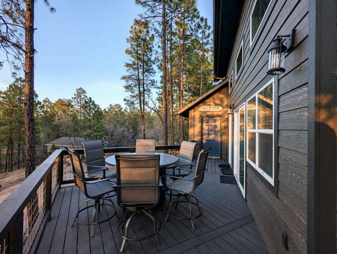 Hillside Hangout elevated deck