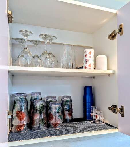 Cups and glasses provided