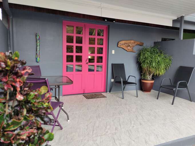 Patio at Cabina Plumeria Patio at Cabina Plumeria