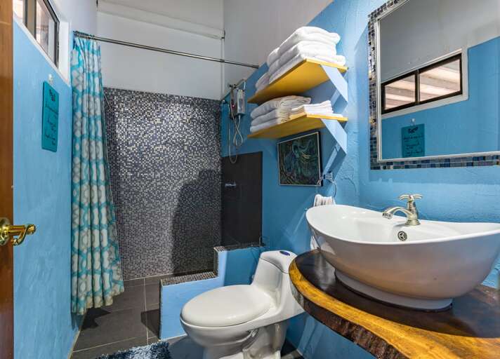 Private Bathroom in Cabina Plumeria