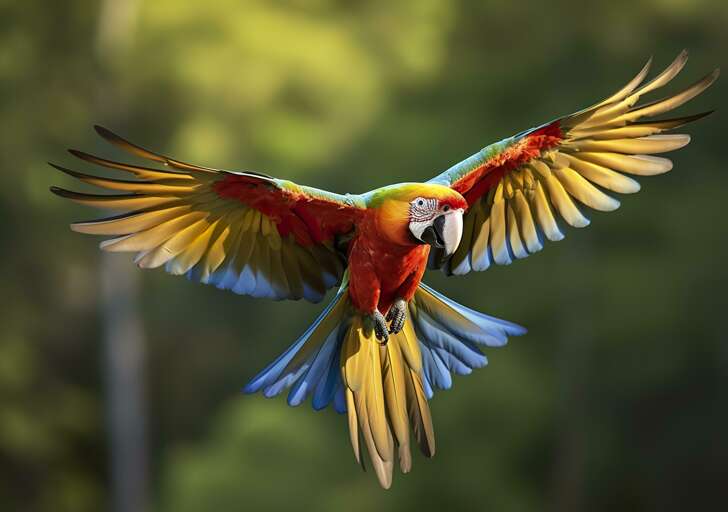 Macaws will say HI!