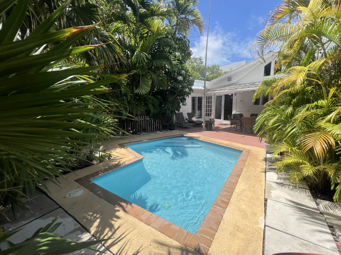 Take a dip in your private pool, tucked away amidst lush, tropical foliage. Perfect for a refreshing morning swim or a relaxing evening-this retreat invites you to embrace the laid-back charm of the Keys.