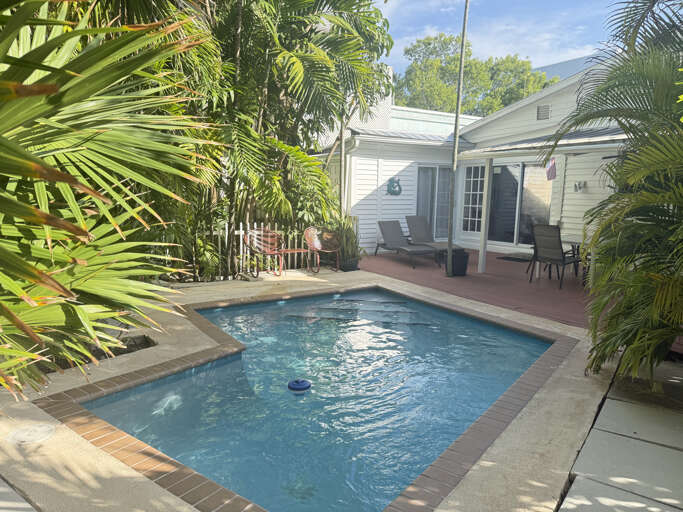 Take a dip in your private pool, tucked away amidst lush, tropical foliage. Perfect for a refreshing morning swim or a relaxing evening-this retreat invites you to embrace the laid-back charm of the Keys.