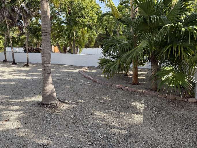 Charming oceanfront house with lush tropical landscaping