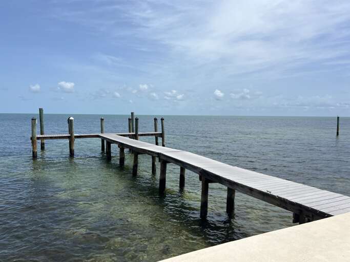Private dock accommodates one boat, up to 27 feet in length