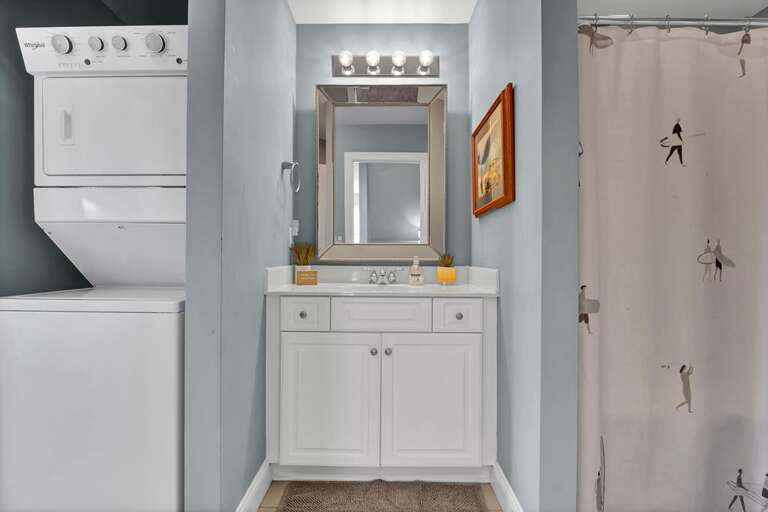 First Floor Bathroom with Washer/Dryer
