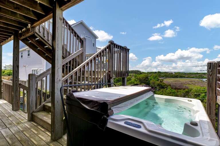 First Floor Sound Side Deck/Hot Tub