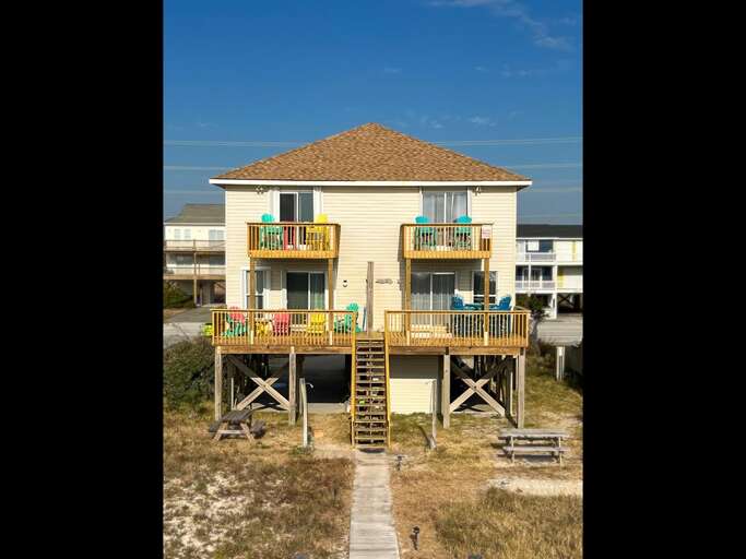 View of house from beach