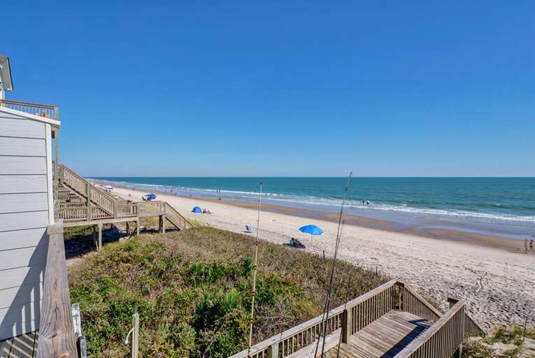 View from top balcony