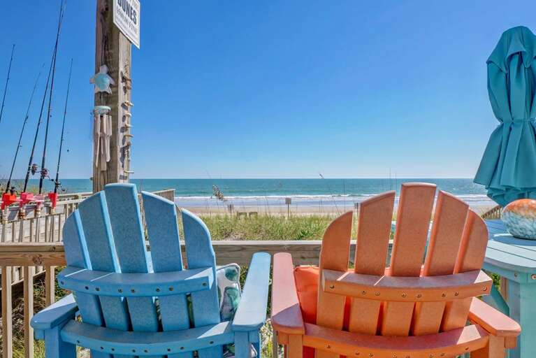 Deck off of living area