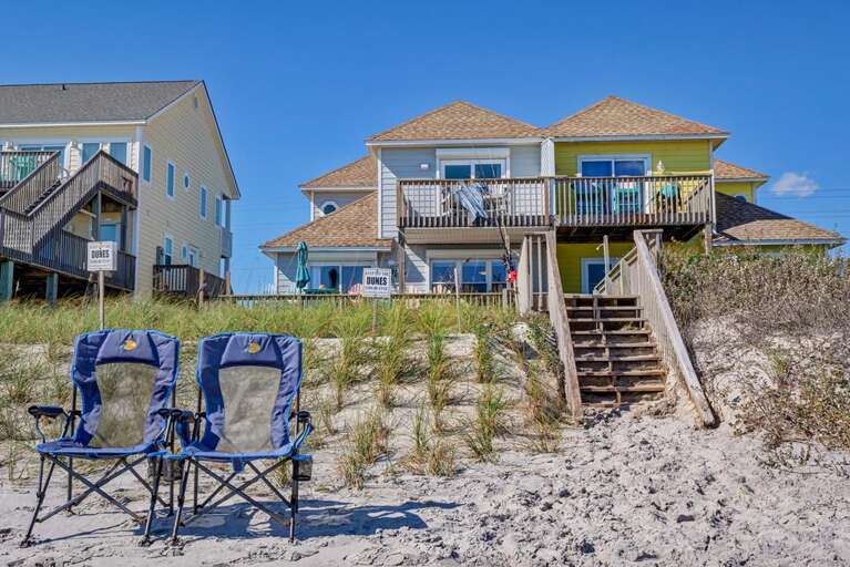 View of house from beach