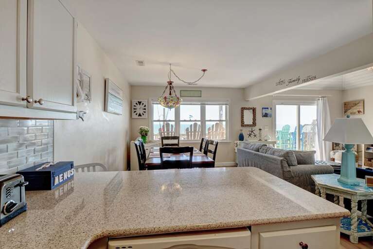 Kitchen and dining area