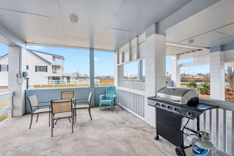 Gas/propane grill available for guest use. Propane will be stocked at the home.