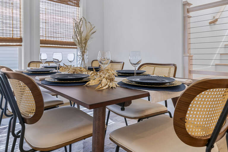 Dining room table details!