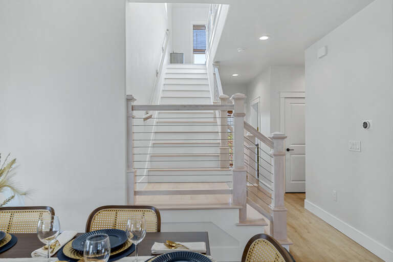 Stairs leading to the 2nd floor with the remaining bedrooms!