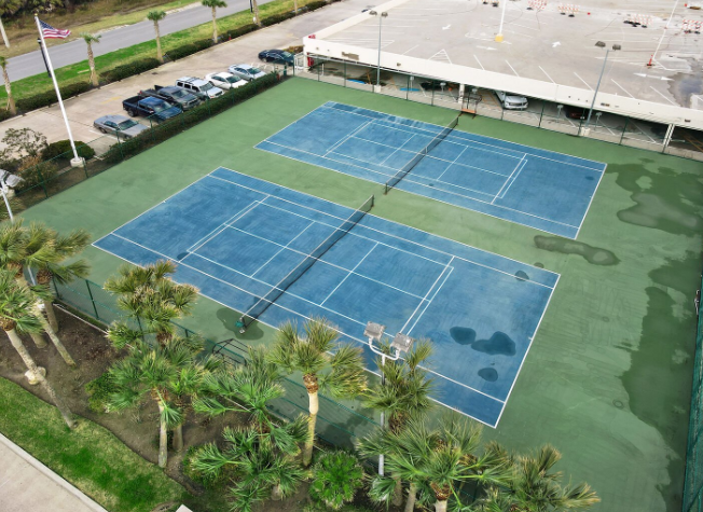 Enjoy a game of tennis while you are here!