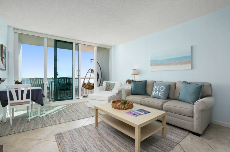 Enjoy a soft coastal look and feel throughout.