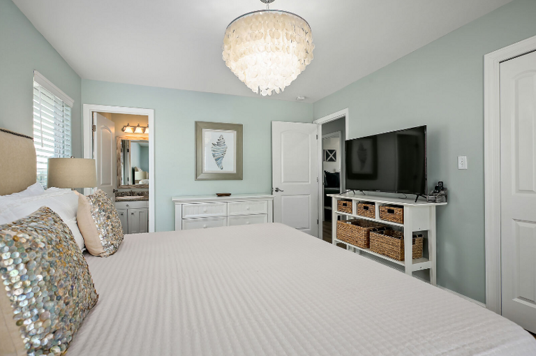 Master Suite:  Such a pretty space to relax, nap or watch a movie