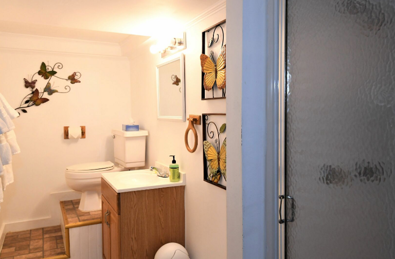 Downstairs Bathroom #2
Stand-in shower and restroom