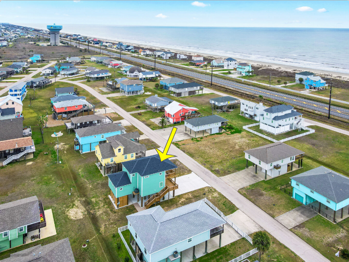 Close to the beach.  Lovely ocean view from decks.